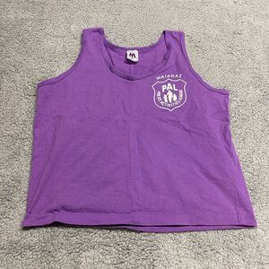 Vintage Makaha Canoe Club Tank Top Womens XL Purple Hawaii Waianae PAL